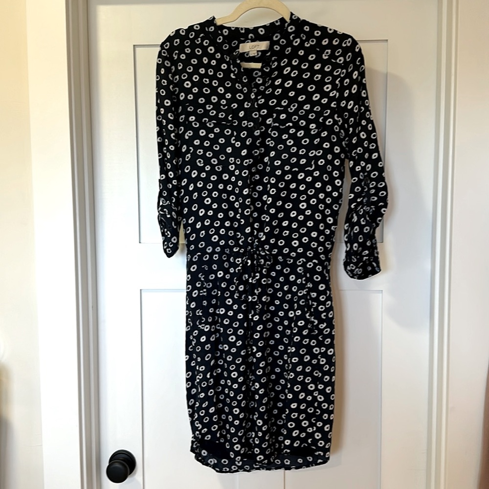Tie front shirt dress - Loft